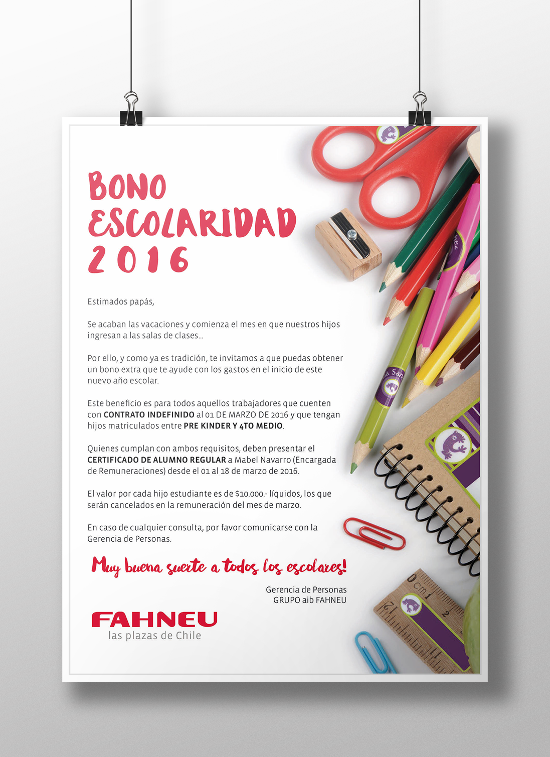 AIB Fahneu Scholarship Poster